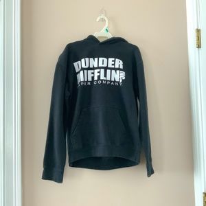 Dunder Mifflin Paper Company Black Sweatshirt With Hoodie